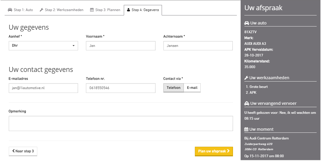 Stap 04 Onlineplanner Stap 1